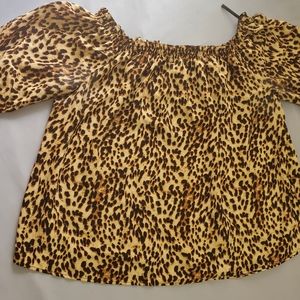 Cato Cheetah Print Blouse